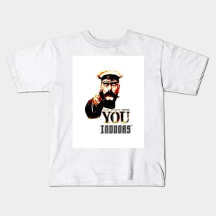 Your Country Needs You Indoors Kids T-Shirt
